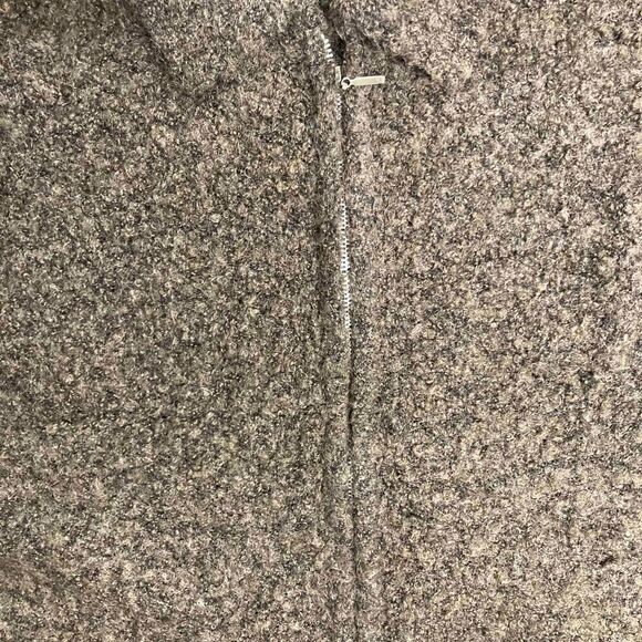 CAROLYN TAYLOR Essential VINTAGE ForBy Design Women’s Zipper Sweater Brown Large - Picture 9 of 10